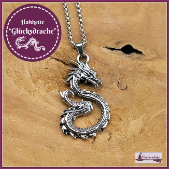 Halskette "Glücksdrache" - 62 cm