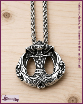Preview: Halskette „Mjölnir, der Hammer des Thor“ aus Edelstahl