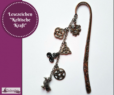VERKAUFT - Lesezeichen "Keltische Kraft" - Unikat