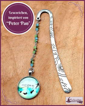 Lesezeichen, inspiriert von "Peter Pan" - Unikat