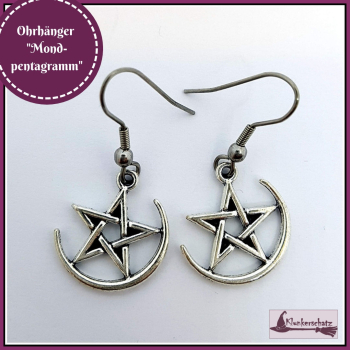 Ohrhänger "Mondpentagramm"