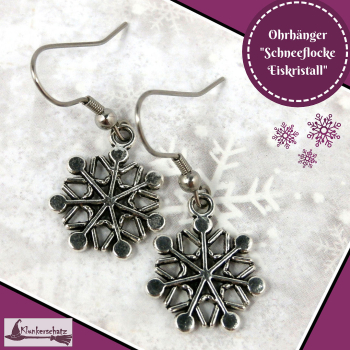 Ohrhänger "Schneeflocke Eiskristall"