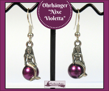 Ohrhänger "Nixe Violetta"