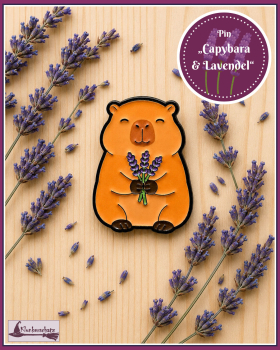 Pin "Capybara & Lavendel"