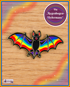 Preview: Pin „Regenbogenfledermaus“