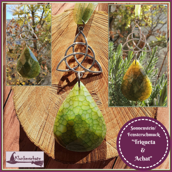 VERKAUFT - diverse Sonnensteine / Fensterschmuck mit Steinen  - Unikate