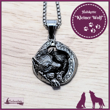 Halskette "Kleiner Wolf" - 60 cm