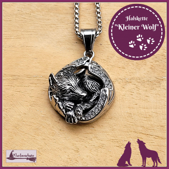 Halskette "Kleiner Wolf" - 60 cm