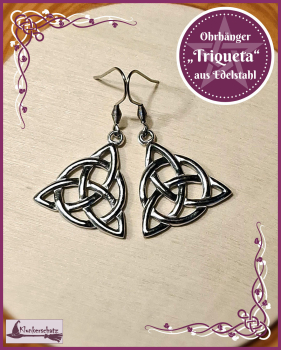 Ohrhänger „Triqueta“ aus Edelstahl