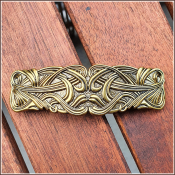 Haarspange "Keltisches Muster" in Antikgold