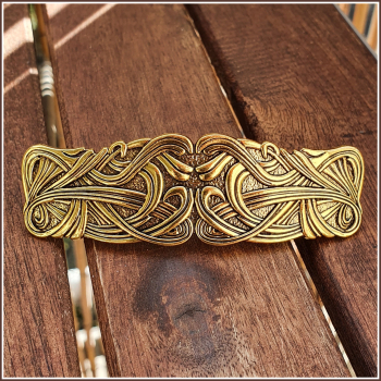 Haarspange "Keltisches Muster" in Antikgold