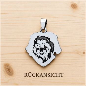 Kettenanhänger "Löwenbrüder" aus Edelstahl