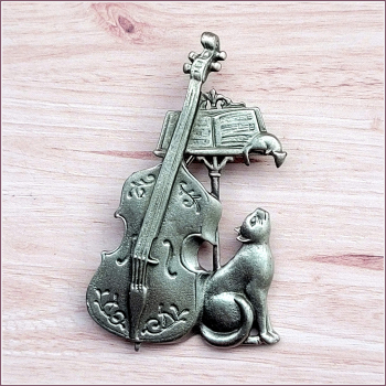 Brosche "Hausmusik"