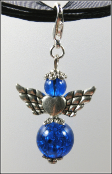 Charmanhänger "Schutzengel in Blau"
