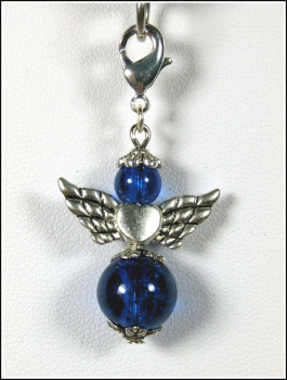 Charmanhänger "Schutzengel in Blau"