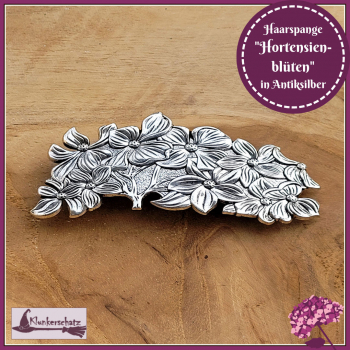 Haarspange "Hortensienblüten"