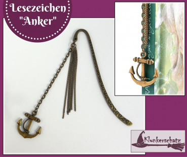 Lesezeichen "Anker" - Unikat