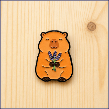 Pin "Capybara & Lavendel"
