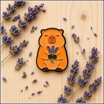 Preview: Pin "Capybara & Lavendel"