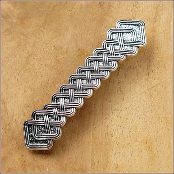 Haarspange "Celtic Braid" in Antiksilber