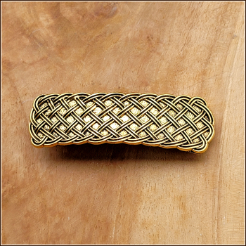 Haarspange "Keltische Knoten" in Antikgold