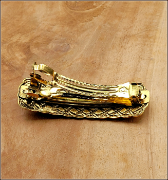 Haarspange "Keltische Knoten" in Antikgold