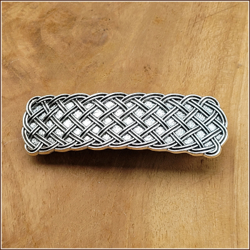 Haarspange "Keltische Knoten" in Antiksilber