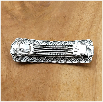 Haarspange "Keltische Knoten" in Antiksilber