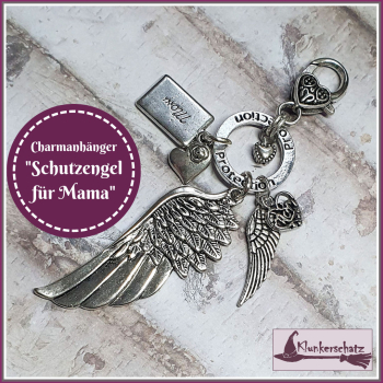 Charmanhänger "Schutzengel für Mama"