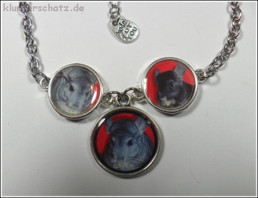 Sonderanfertigung - Schmuckset "Chinchilla"