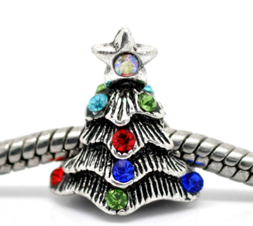 European Bead "Weihnachtsbaum, bunt geschmückt"