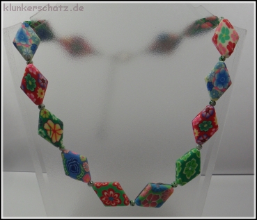 "Clay Ton Kunterbunt" Set aus Collier & Ohrhängern