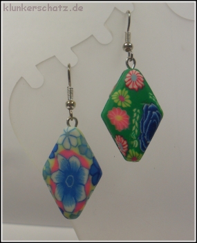 "Clay Ton Kunterbunt" Set aus Collier & Ohrhängern