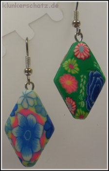 "Clay Ton Kunterbunt" Set aus Collier & Ohrhängern