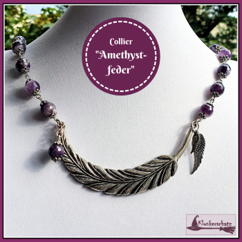 Collier "Amethystfeder"