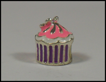 European Bead "Cupcake" - emailliert