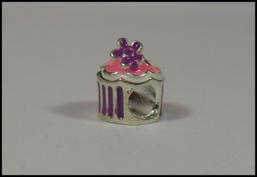 European Bead "Cupcake" - emailliert
