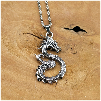 Halskette "Glücksdrache" - 62,5 cm