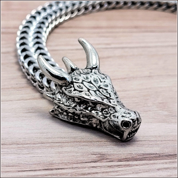 Armband "Gehörnte Drachen"  - 24,5 cm