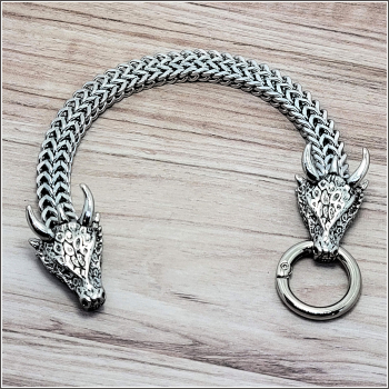 Armband "Gehörnte Drachen"  - 24,5 cm