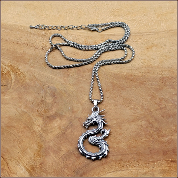 Halskette "Glücksdrache" - 62,5 cm