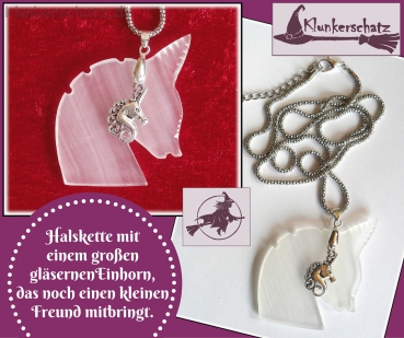 Halskette "Zwei Einhörner"