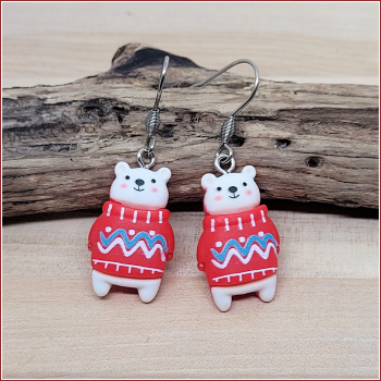 Ohrschmuck "Fröstelnder Eisbär"