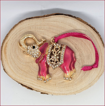 Geschenk-, Deko- oder Baumanhänger "Elefant"