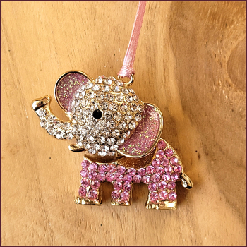 Geschenk- oder Baumanhänger „Rosa Elefant“ - Einzelstück