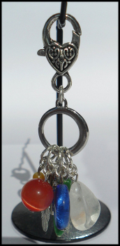 Charmanhänger "Vier Elemente", 8 cm - Unikat