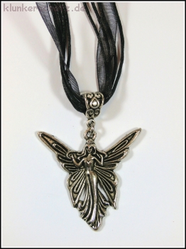 "Fairy Godmother" an schwarzem Organzaband - 44 cm, plus Verlängerung