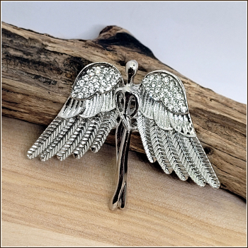 Preview: Brosche & Kettenanhänger „Schutzengel“ in Silber
