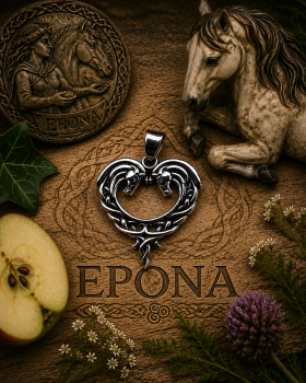 Kettenanhänger "Pferde der Epona" aus Edelstahl