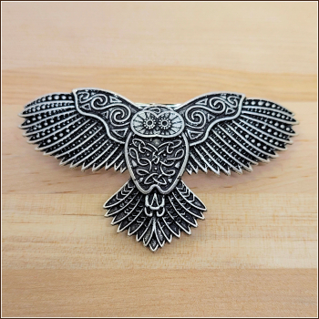 Haarspange "Keltische Eule"